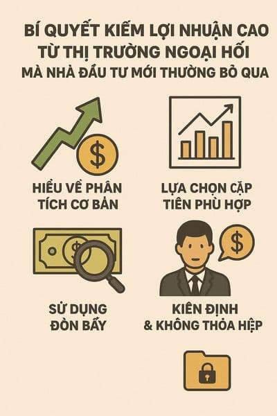 Bí quyết kiếm lợi nhuận cao từ thị trường ngoại hối mà nhà đầu tư mới thường bỏ