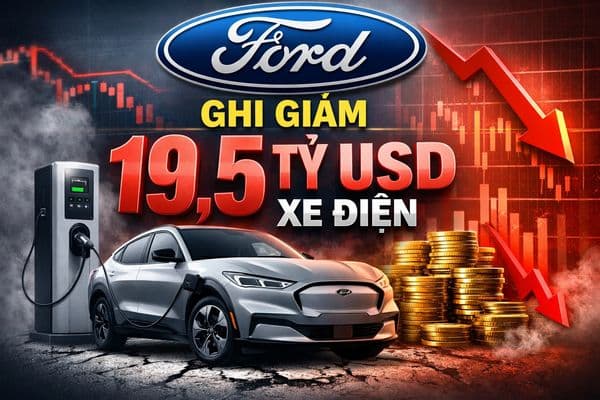 Ford ghi giảm 19,5 tỷ USD xe điện: Cảnh báo lớn cho ngành ô tô Mỹ