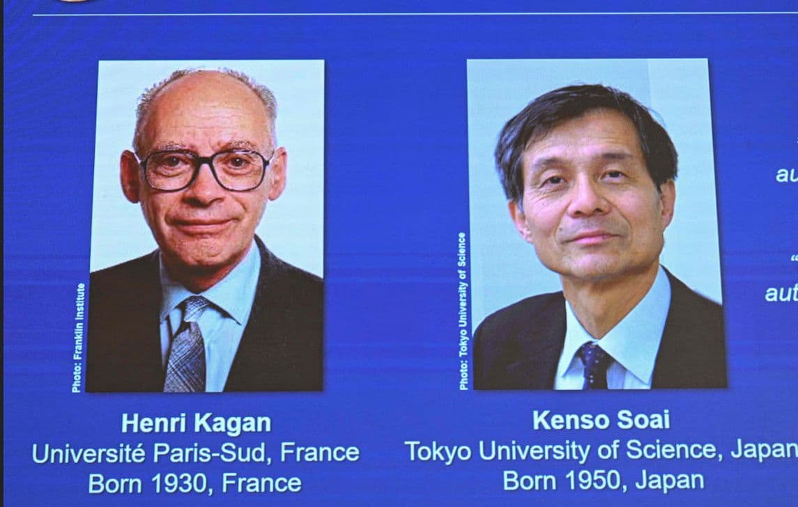 Nhật Bản giành Nobel Hóa học hai năm liên tiếp: Bí ẩn phân tử “trái – phải” được giải mã