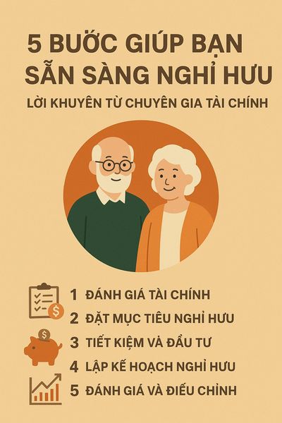 5 Bước giúp bạn sẵn sàng nghỉ hưu – Lời khuyên từ chuyên gia tài chính