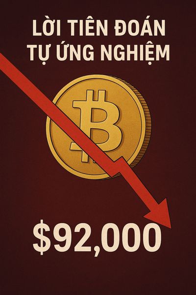 Bitcoin giảm giá xuống dưới 92.000 đô la khi ‘lời tiên đoán tự ứng nghiệm’