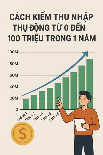 Cách kiếm thu nhập thụ động từ 0 đến 100 triệu trong 1 năm