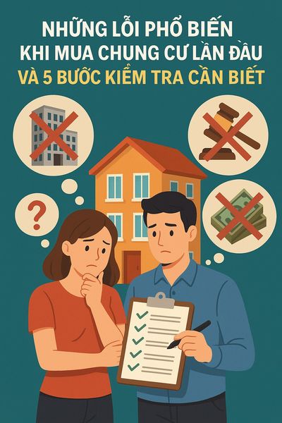 Những lỗi phổ biến khi mua chung cư lần đầu và 5 bước kiểm tra cần biết Những lỗi phổ biến khi mua chung cư lần đầu và 5 bước kiểm tra cần biết