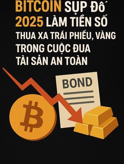 Bitcoin sụp đổ 2025 làm tiền số thua xa trái phiếu, vàng trong cuộc đua tài sản an toàn