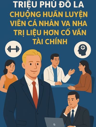 Triệu phú đô la chuộng huấn luyện viên cá nhân và nhà trị liệu hơn cố vấn tài chính