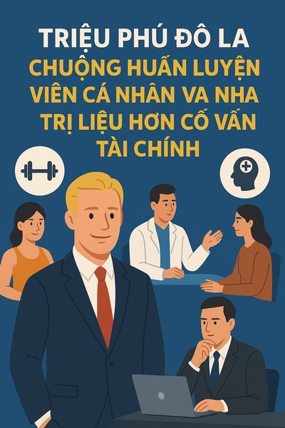 Triệu phú đô la chuộng huấn luyện viên cá nhân và nhà trị liệu hơn cố vấn tài chính Triệu phú đô la chuộng huấn luyện viên cá nhân và nhà trị liệu hơn cố vấn tài chính
