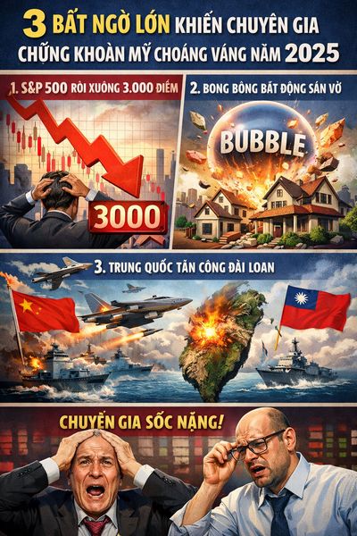 3 Bất ngờ lớn khiến chuyên gia chứng khoán mỹ choáng váng năm 2025: Vàng lập đỉnh, ai bùng nổ, lạm phát không như dự báo 3 Bất ngờ lớn khiến chuyên gia chứng khoán mỹ choáng váng năm 2025: Vàng lập đỉnh, ai bùng nổ, lạm phát không như dự báo