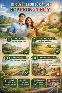 Bí quyết chọn lô đất đẹp hợp phong thủy: Nền tảng vàng cho an cư và đầu tư lâu dài