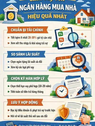 Cách vay vốn ngân hàng mua nhà hiệu quả nhất: Chiến lược tài chính người mua nhà cần nắm rõ