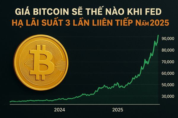 Giá Bitcoin sẽ thế nào khi FED hạ lãi suất 3 lần liên tiếp năm 2025? Góc nhìn từ lịch sử và tín hiệu thị trường