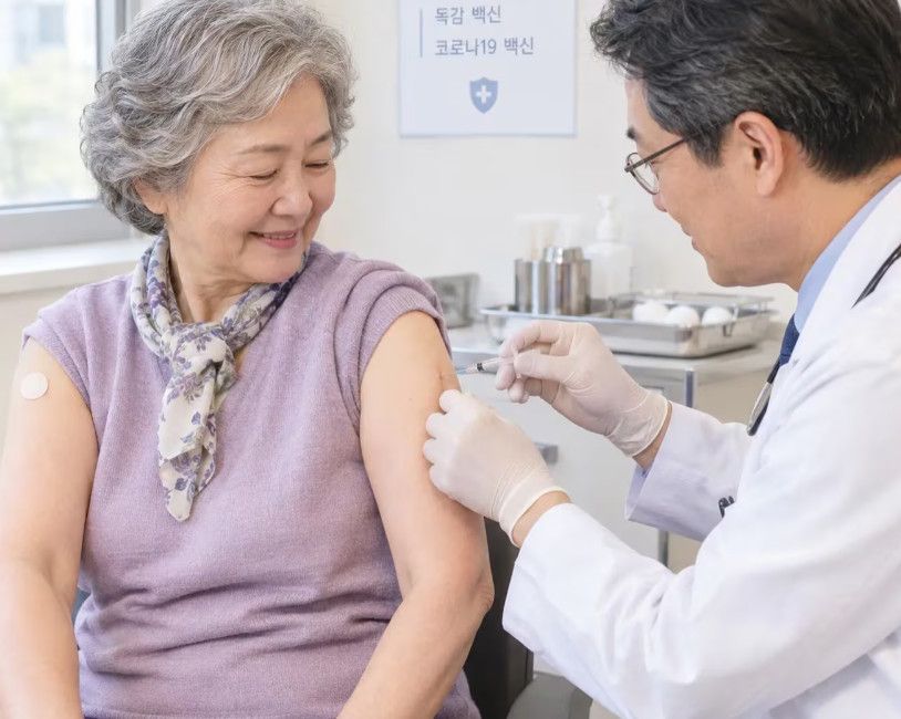 Người cao tuổi có thể tiêm vắc-xin cúm và COVID-19 cùng ngày: Không cần chờ giữa hai mũi